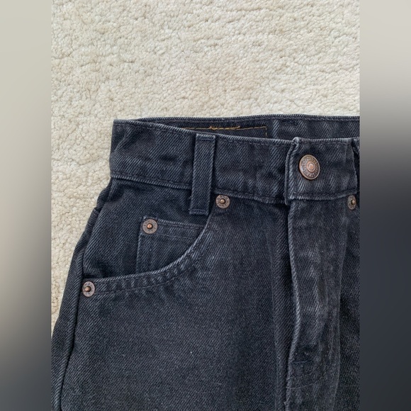 Vintage Little Levi’s Size 5 Slim Black 550 Relaxed Fit Orange Tab Denim Jeans - Picture 5 of 6